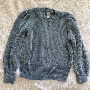 h&m green sweater, size M